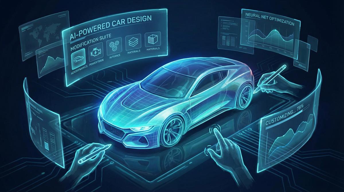 17c一起草AI汽车改装视频设计